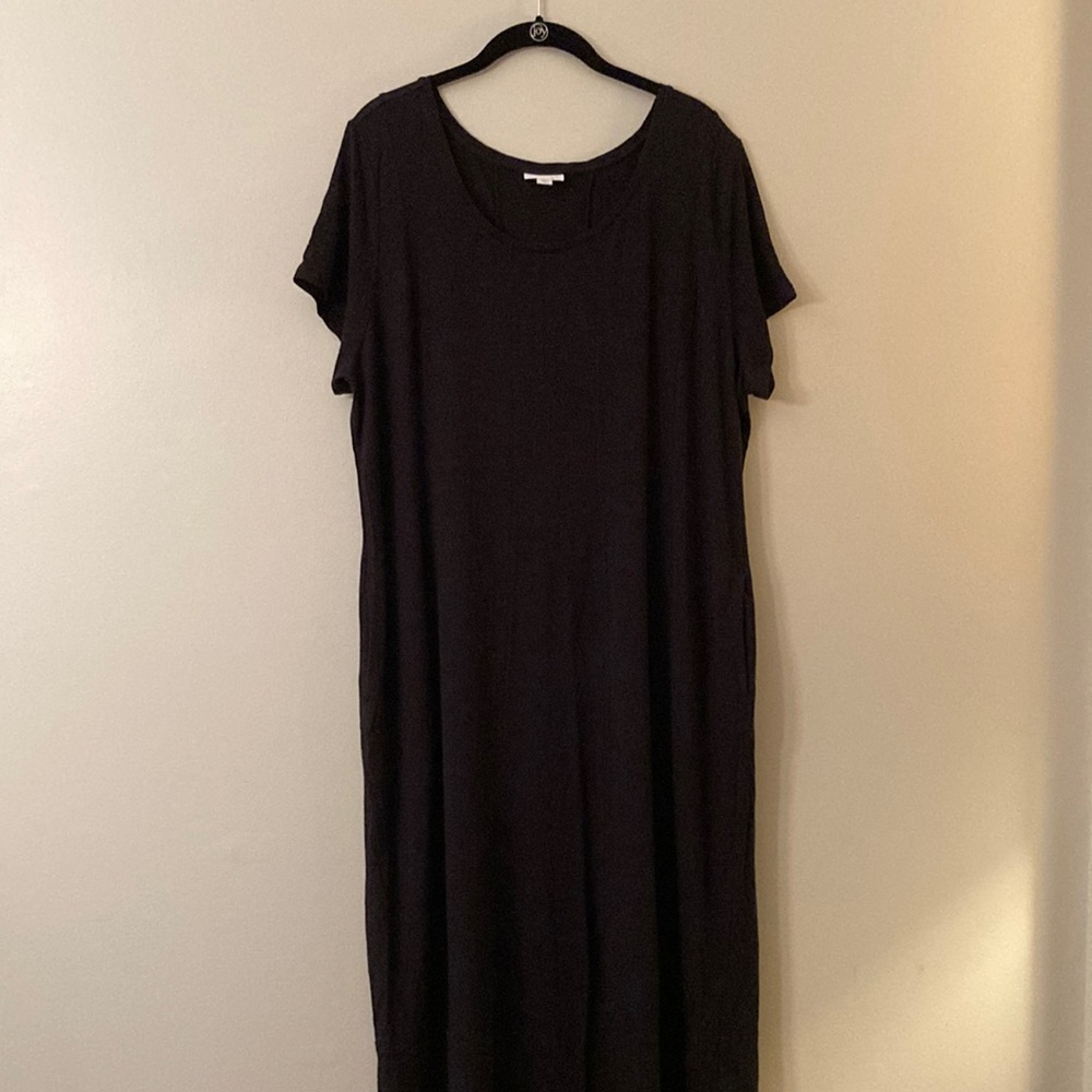 J Jill XLP seamed maxi dress with pockets!